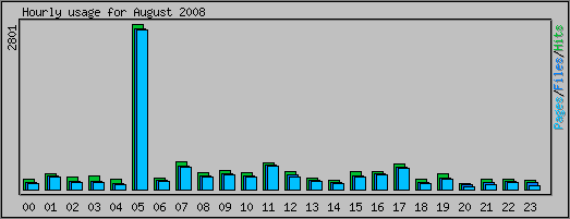 Hourly usage